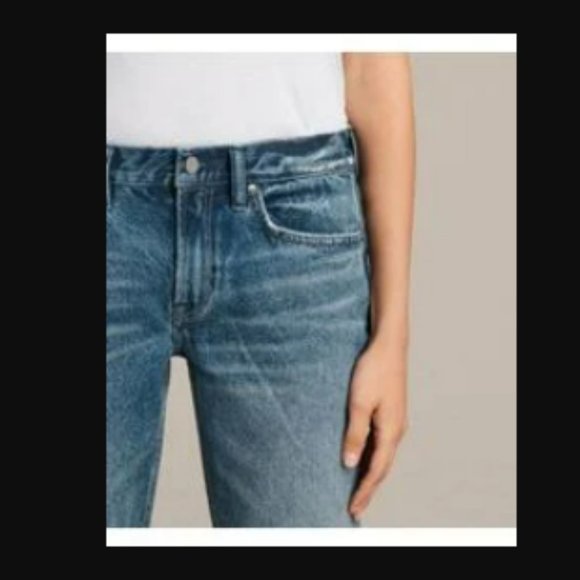 AllSaints Serene Destroy Kick Flare Jeans w26 +MEASUREMENT Rigid denim - Picture 12 of 12